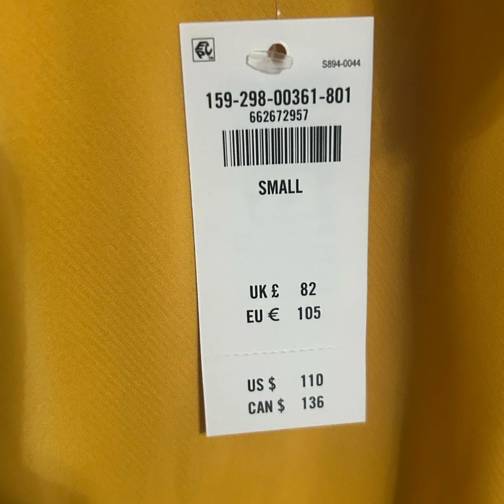 Abercrombie & Fitch / Cowl Neck Halter Maxi Dress Yellow Small